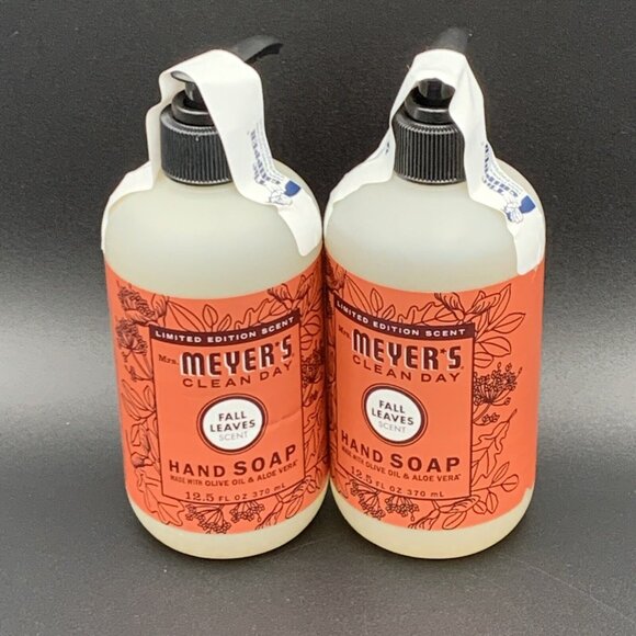 Mrs. Meyer's Clean Day Other - Mrs Meyers Hand Soap CLEAN DAY 2 Pack 12.5 oz, 270 ml Fall Leaves Scent Olive Oi